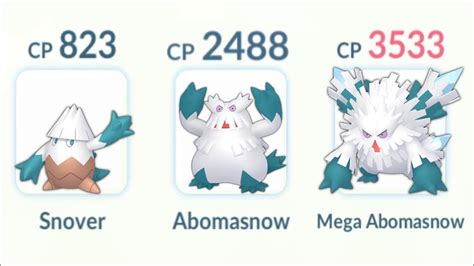 abomasnow evolution line.